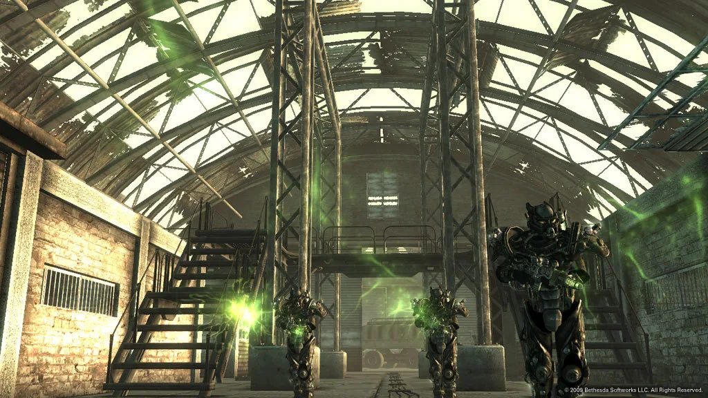 《Fallout 3》舊版廢土探索畫面