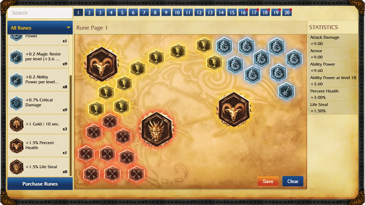League of Legends Classic Rune Page 回歸