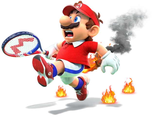 Mario Tennis Fever Fever Shot 反擊畫面