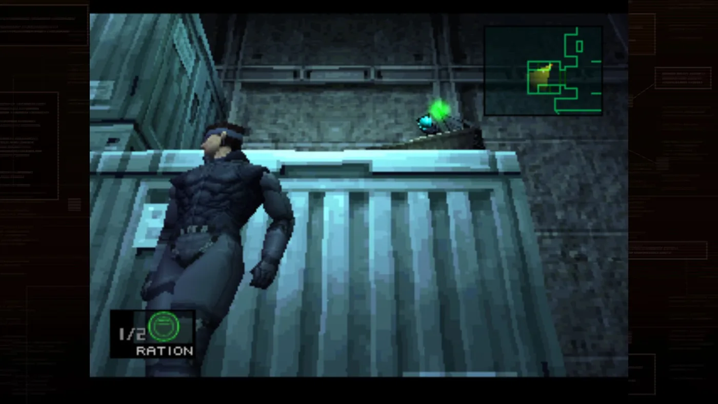 Solid Snake 潛入 Shadow Moses 場景