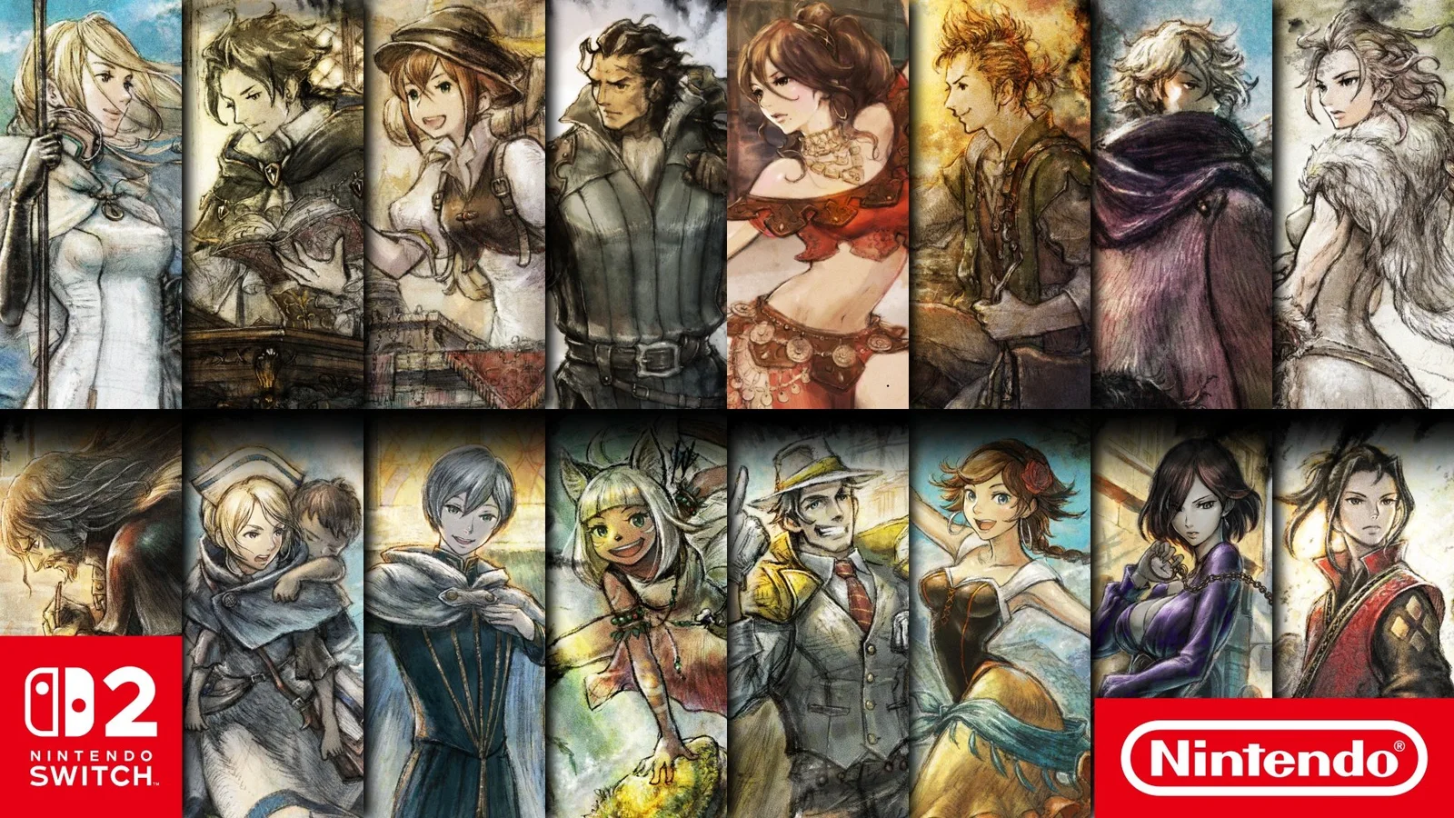 《歧路旅人》1+2 Switch 2 版：日本已配信、港版10月1日，舊版要唔要再買？