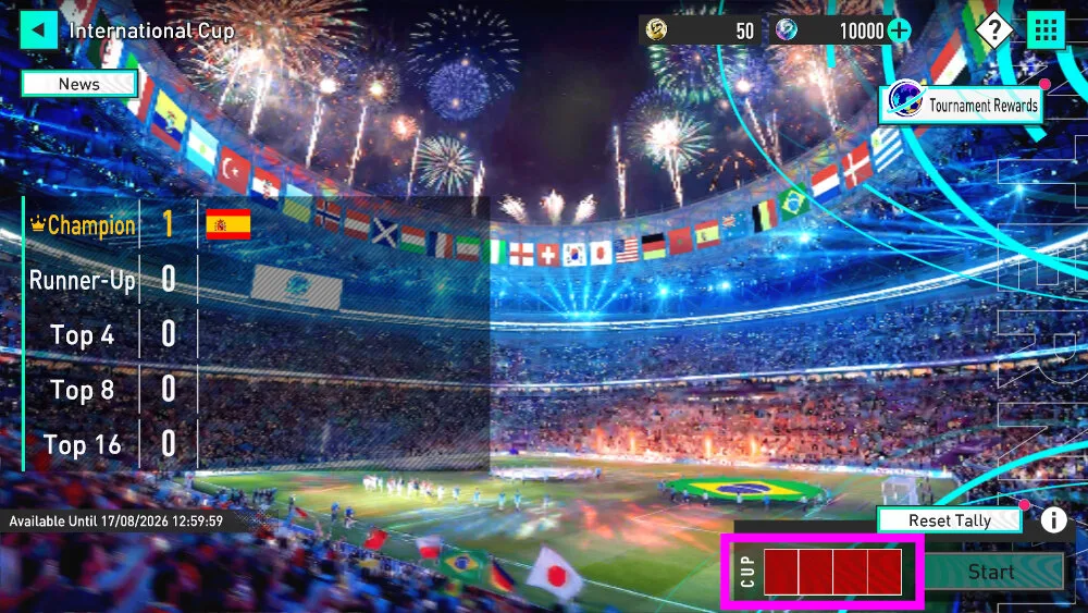 International Cup 四季倒數顯示