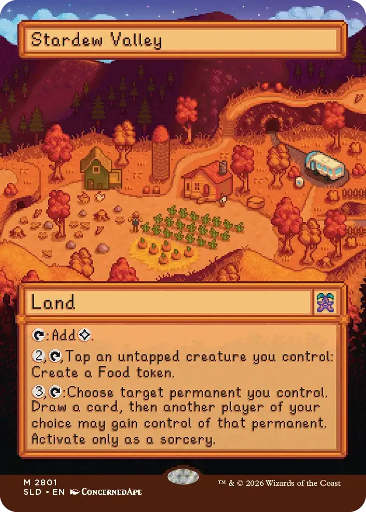 Stardew Valley × MTG Secret Lair 香港時間:7月28日00:00開賣,三套卡點揀?