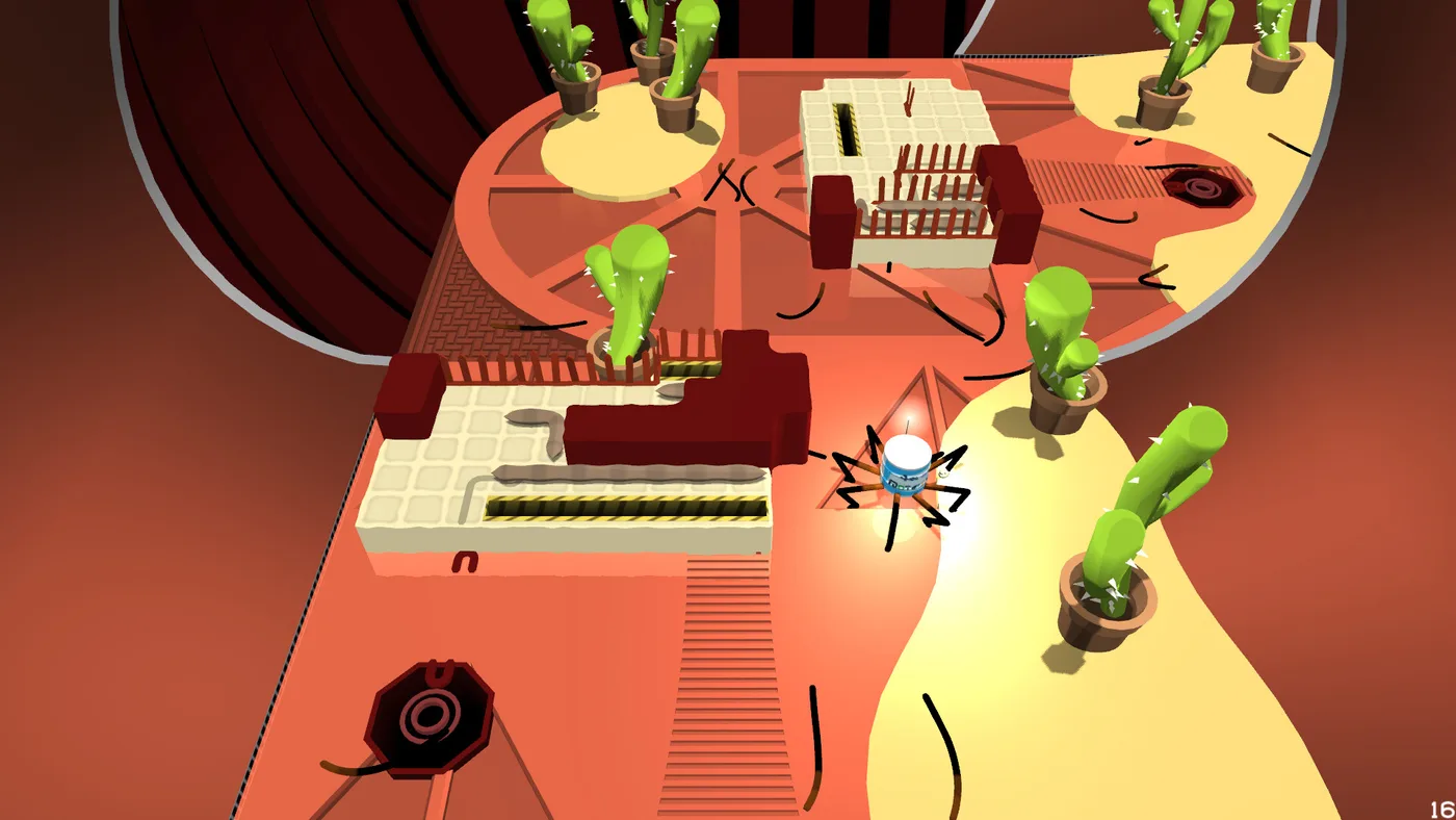 Can of Wormholes overworld and puzzle layout