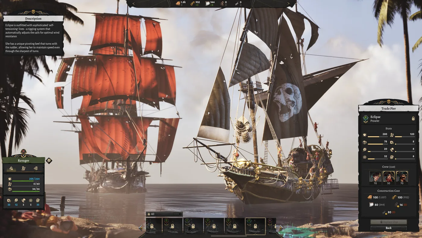 Corsair Cove 生產鏈、棧道與物資運輸