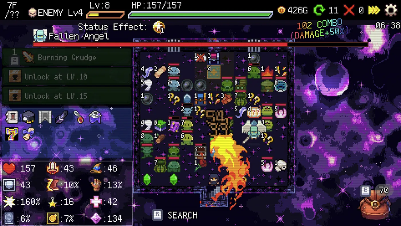 Slot & Dungeons 槽機轉盤同戰鬥畫面