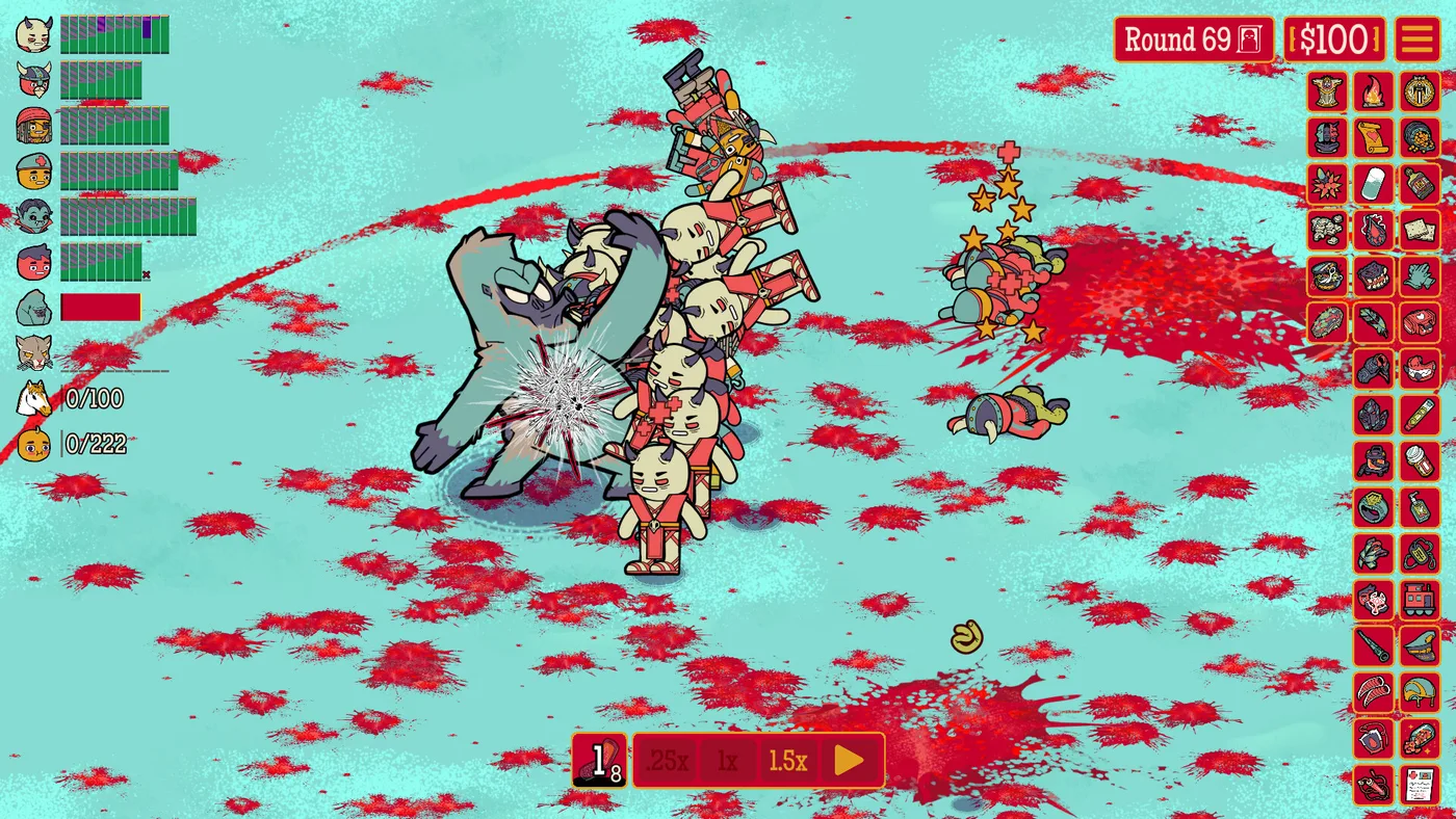 How Many Dudes? Relic／Trinket 與 synergy 堆叠畫面