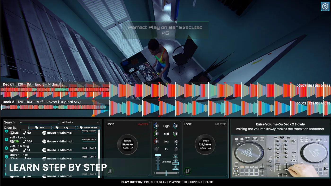 冷門精選:DJ Life Simulator: Learn to DJ for Real — 真實控制器學專業混音
