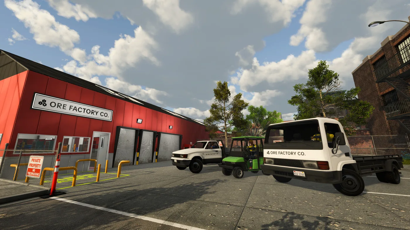 Ore Factory Squad 工廠外貨車與叉車物流區