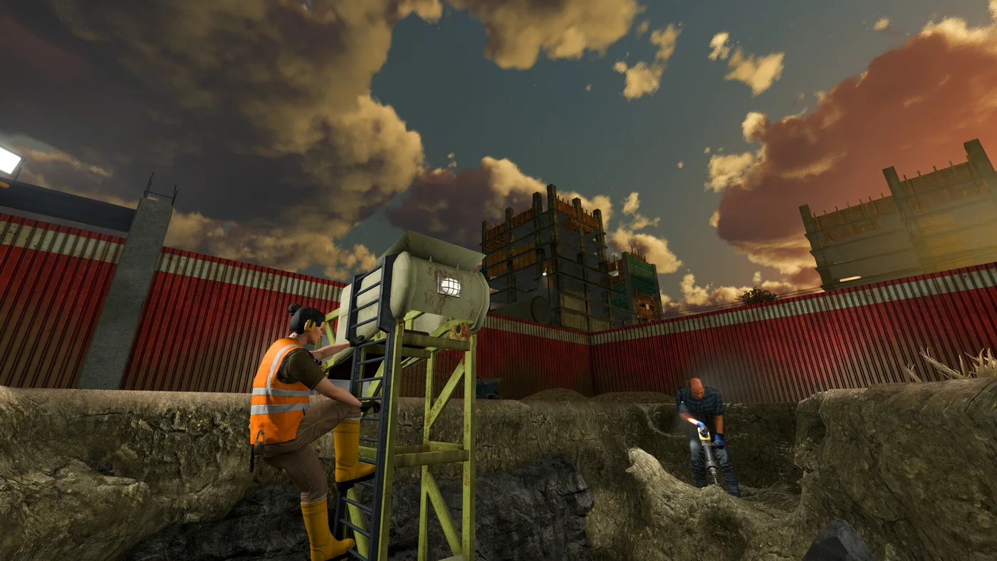Ore Factory Squad 工業礦坑內多人操作採礦設備