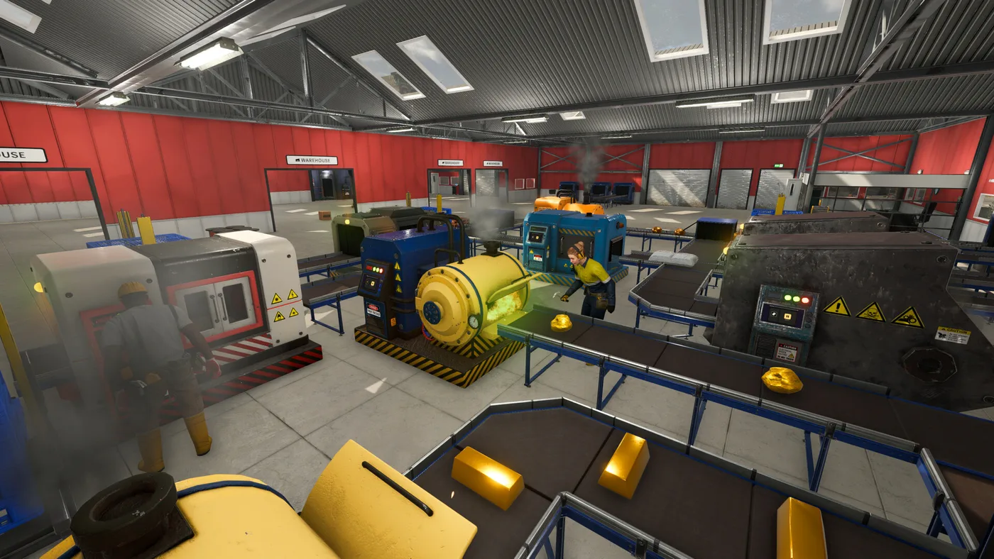 Ore Factory Squad 廠房內機器與輸送帶生產線