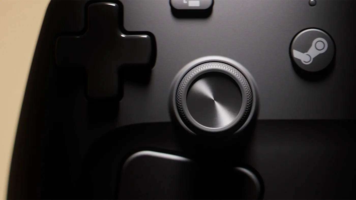 Steam Controller 背面四個握持鍵