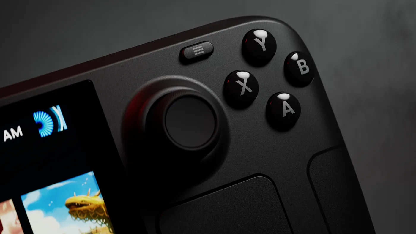 Steam Deck OLED 手掣按鍵近鏡