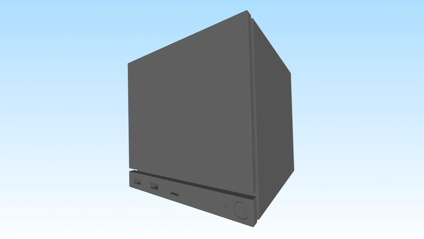 Steam Machine CAD 外殼正面模型