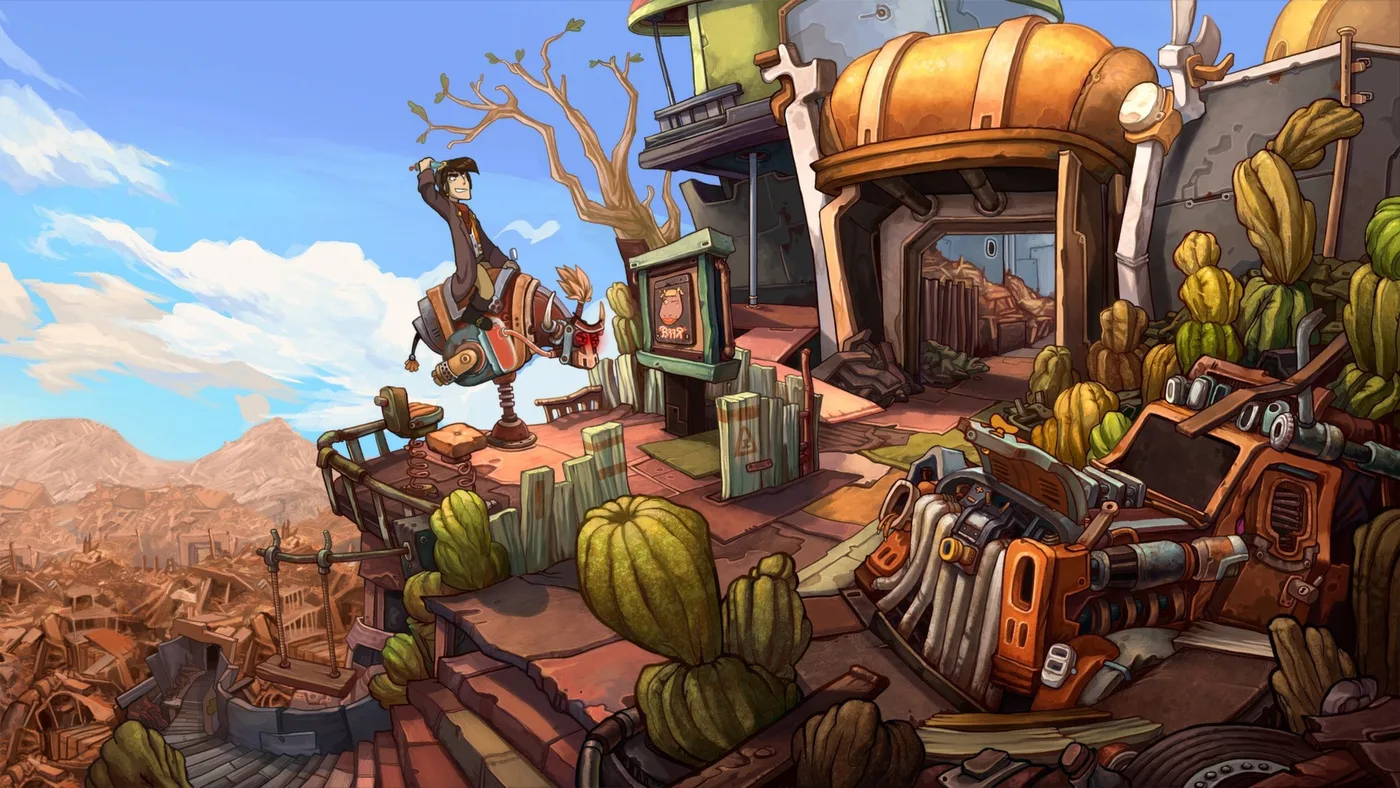 Deponia 角色對話畫面
