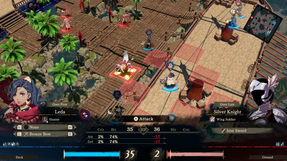 Fire Emblem Fortune’s Weave 戰鬥指令畫面