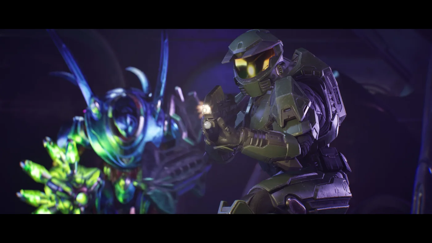 士官長喺 Alpha Halo 戰場迎擊星盟部隊