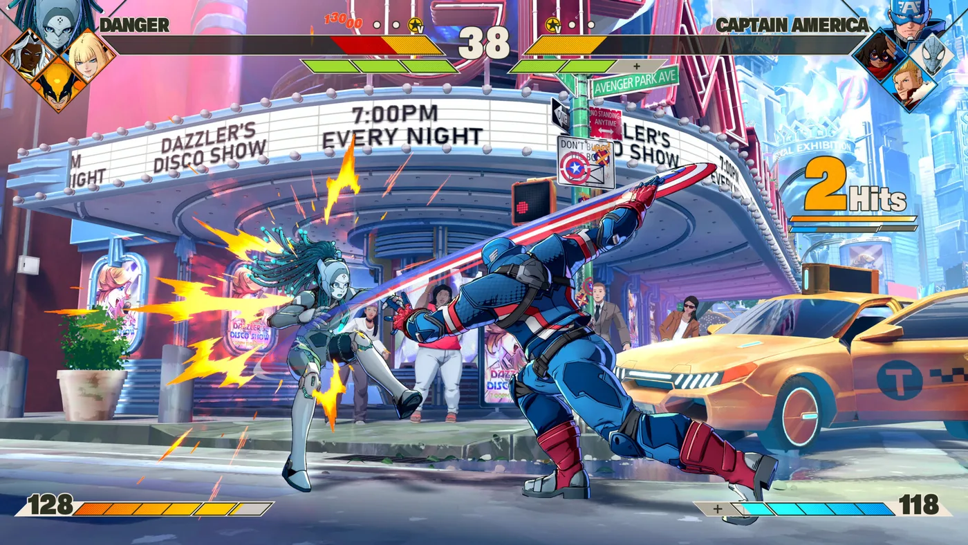 MARVEL Tōkon 角色對戰畫面