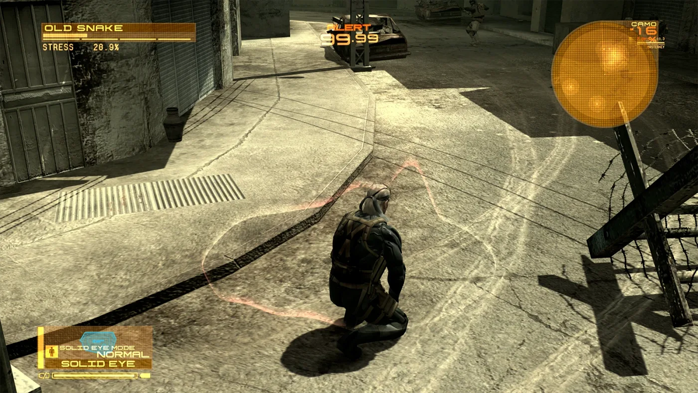 MGS4 Solid Eye 與戰場介面