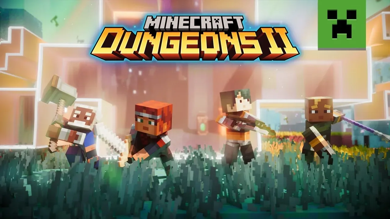 Minecraft Dungeons II 英雄喺野外迎戰敵人