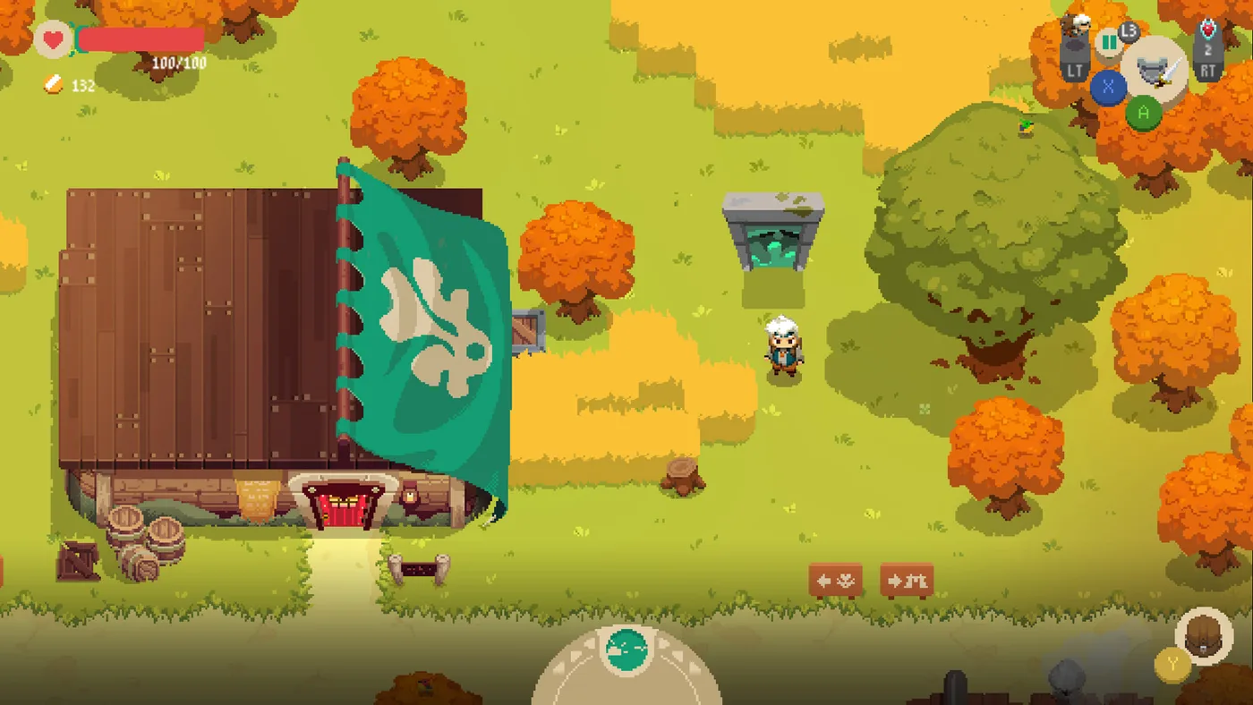 Moonlighter 村莊、店舖與冒險場景