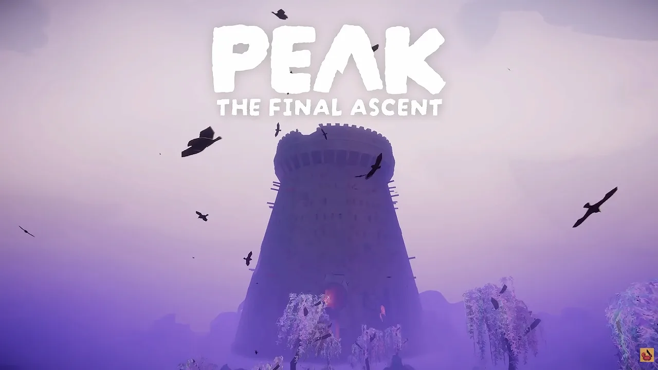 PEAK The Final Ascent 高塔與紫色霧景