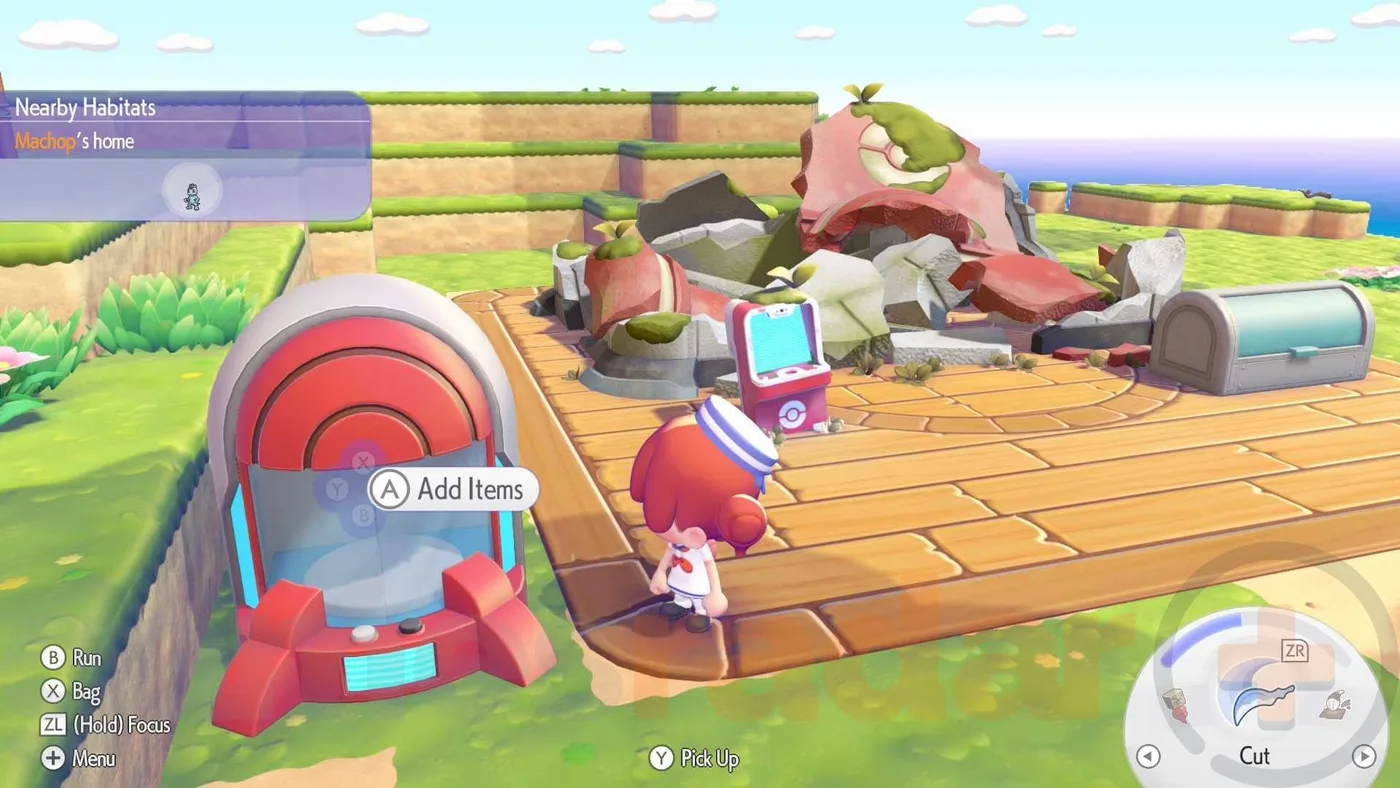 Pokémon Pokopia Palette Town 內的 Portal Pod