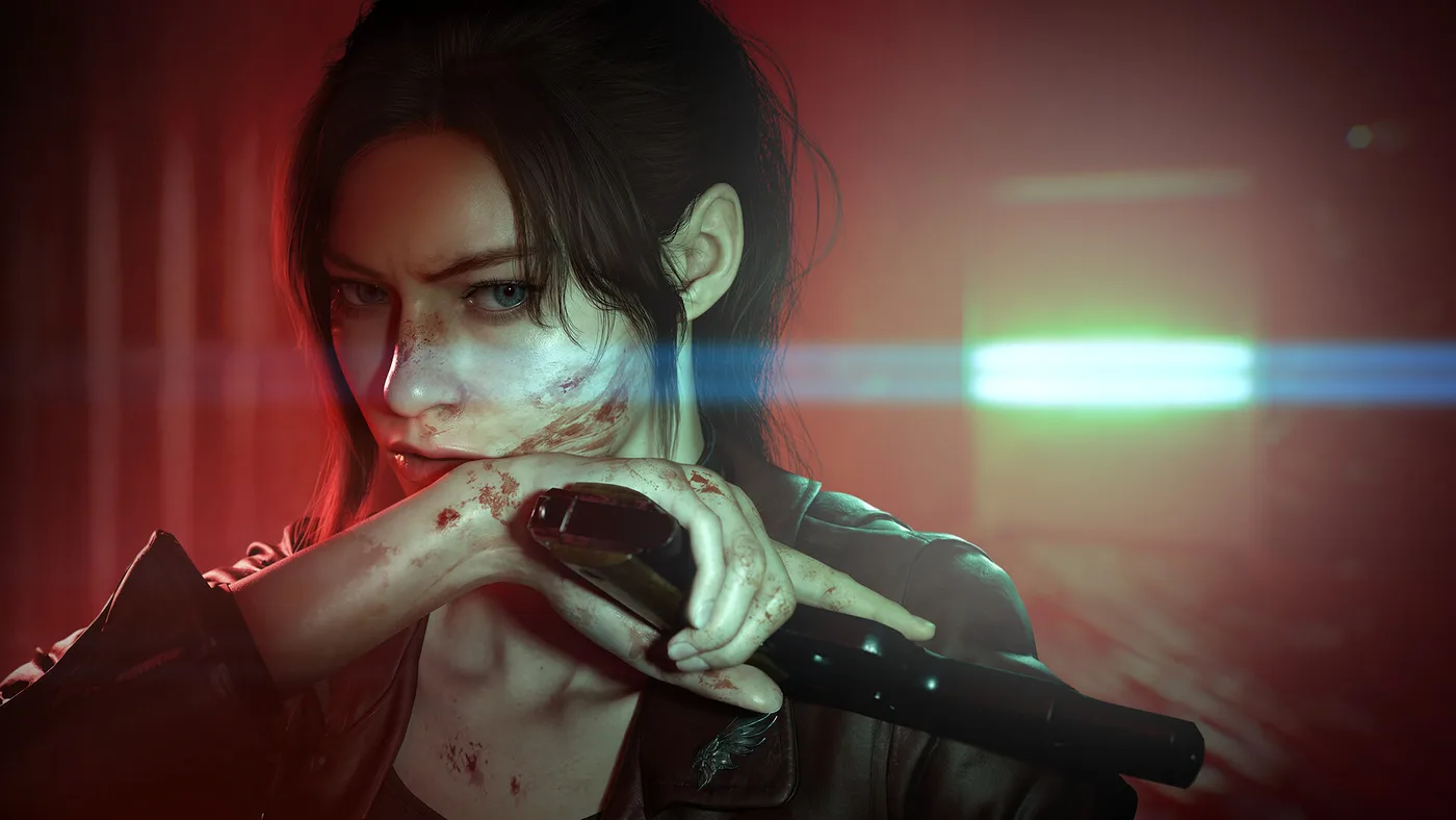 Claire Redfield 身處陰暗場景
