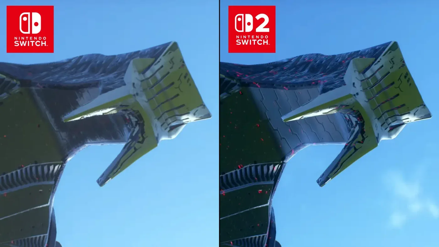 Switch 2 版畫質與流暢度比較畫面