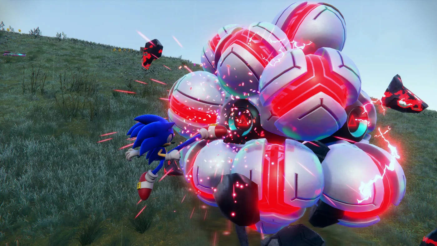 Sonic 喺開放地區高速探索
