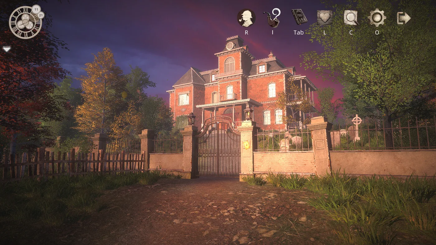 Baskerville Hall 外圍與墓園場景