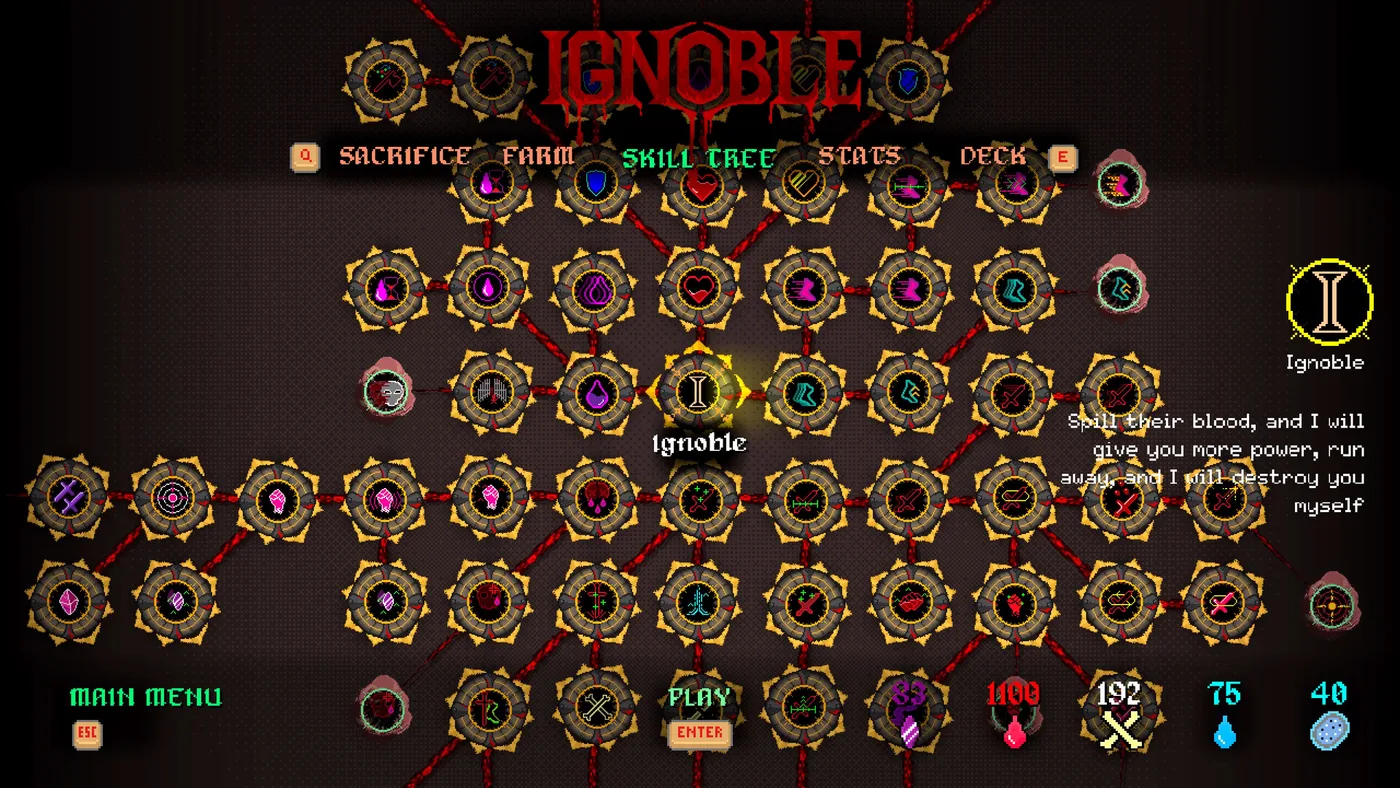 IGNOBLE 技能成長與資源收割