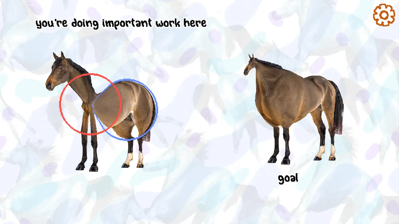 Horse Magnifier 以多塊鏡片重組馬匹輪廓