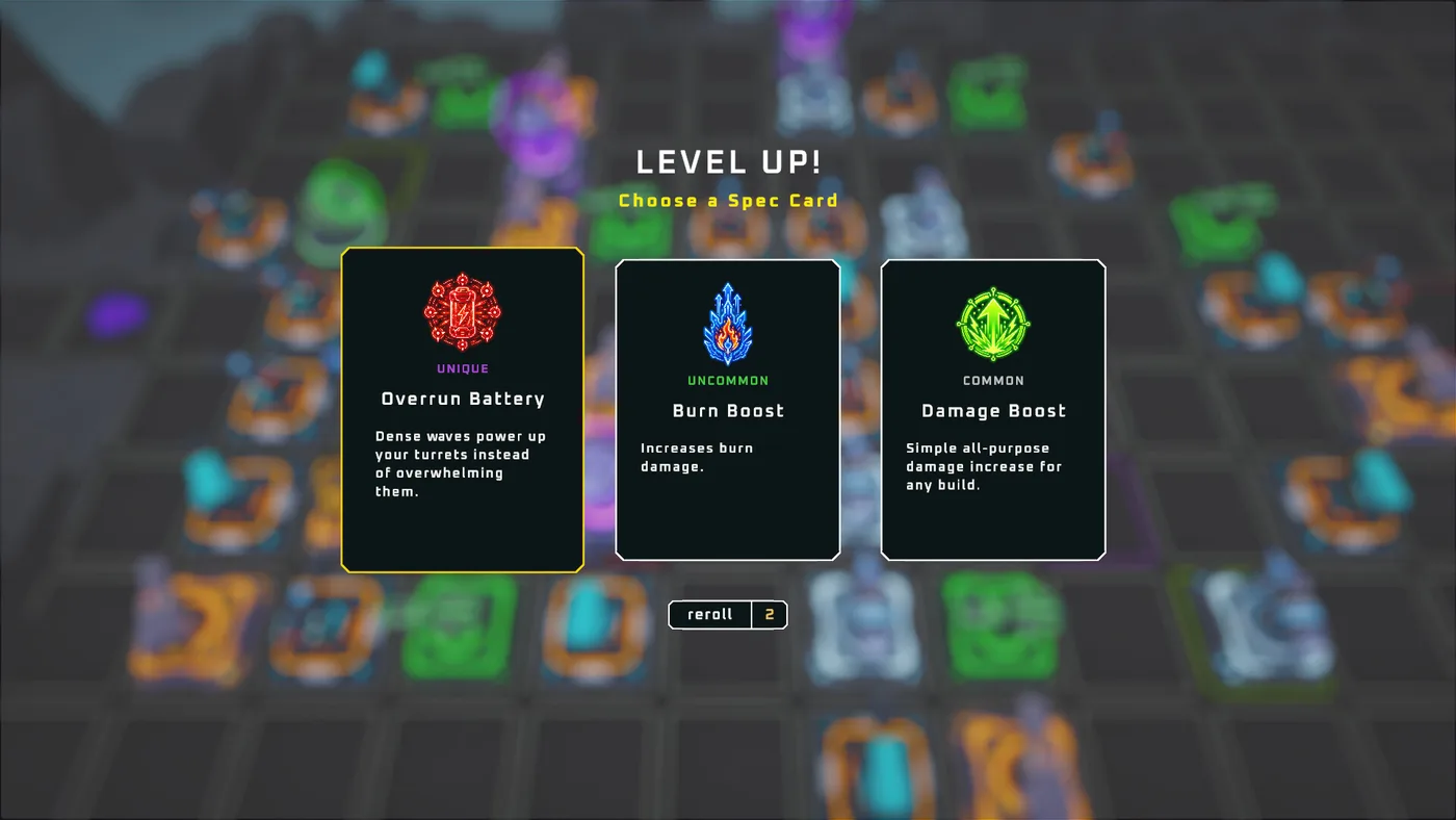 Endless Defense 升級卡同 build 選擇