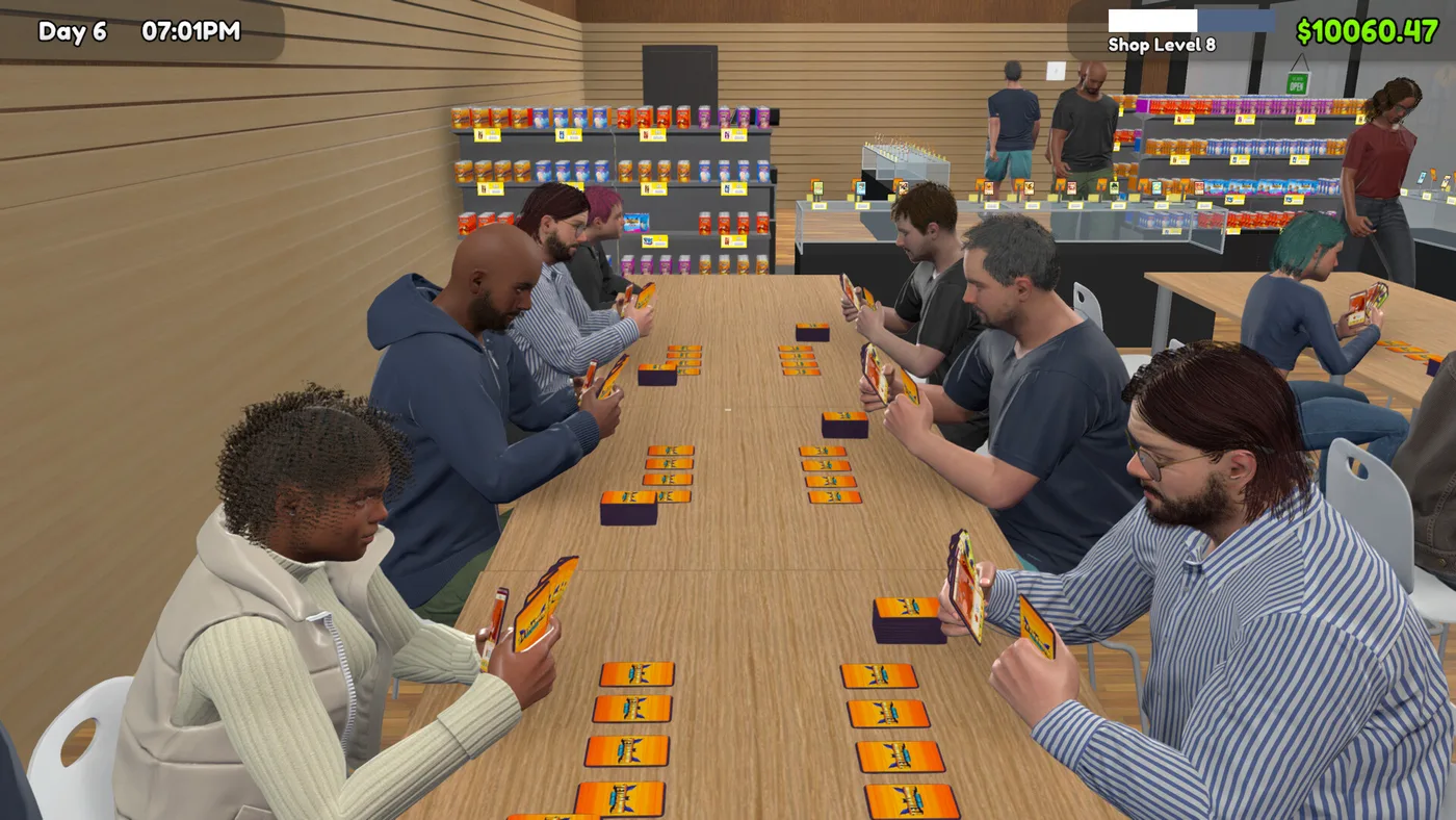 TCG Card Shop Simulator 店面經營畫面