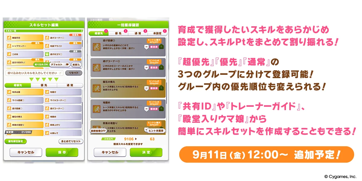 Skill Set 可預設技能並一次過分配Skill Pt