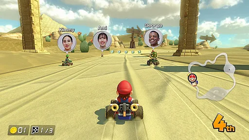 瑪利歐賽車 8 豪華版 Switch 2 更新主視覺