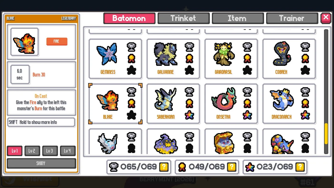 Batomon Showdown 商店提供的遊戲畫面