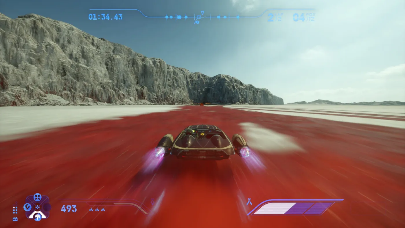 《Star Wars Galactic Racer》的競速場面