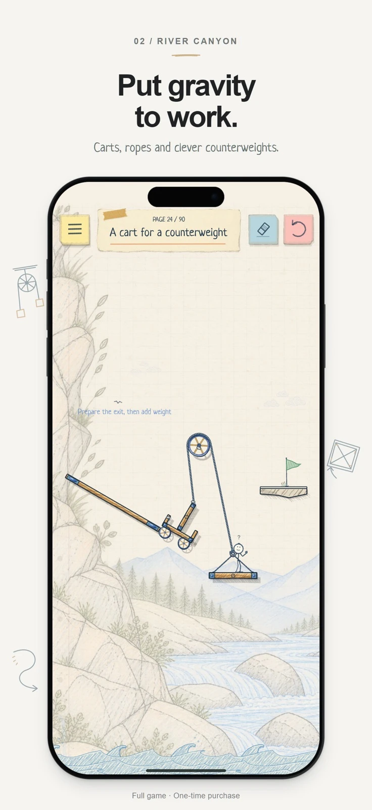 Doodle, Please! 利用繩索與配重解謎的官方 App Store 截圖